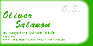 oliver salamon business card